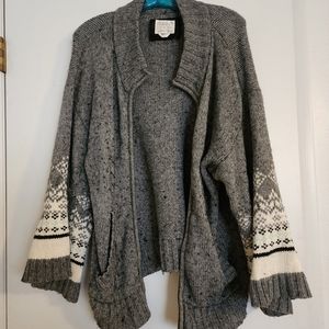 Zippered Oversized Sweater